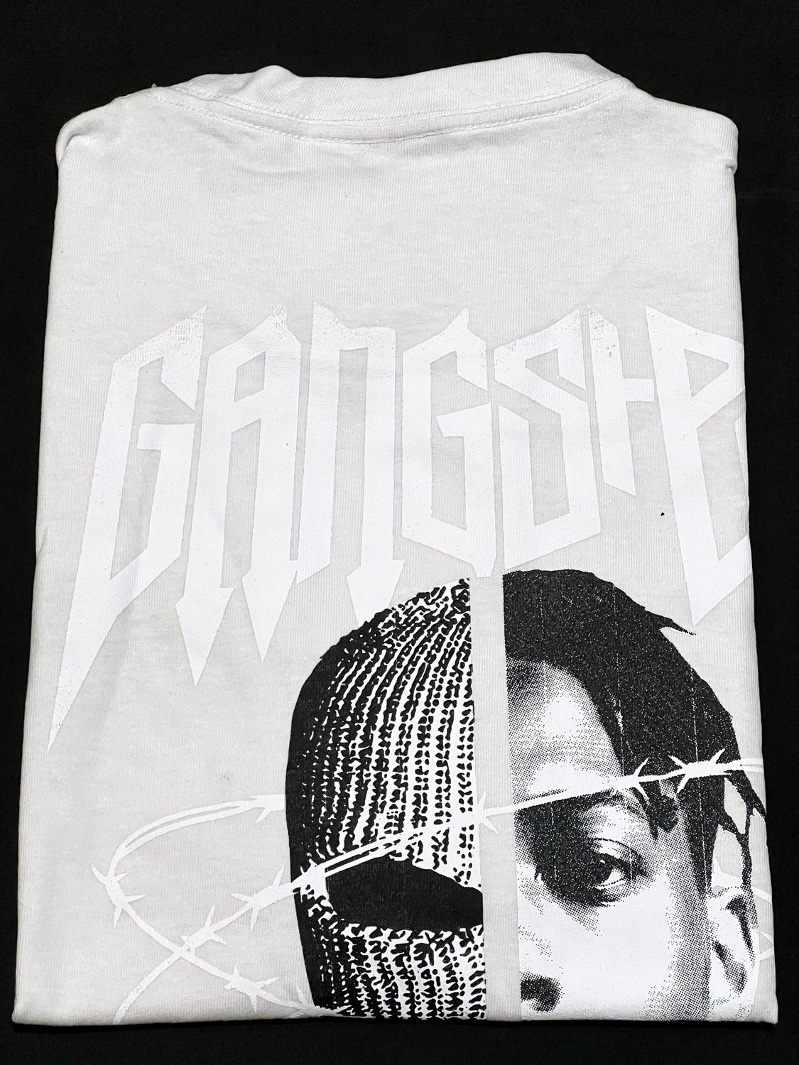 OVERSIZE - Gánster Never Give Up - blanca | M L