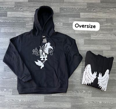 Hoodie angel wings LA Sad boyz - Medium Oversize