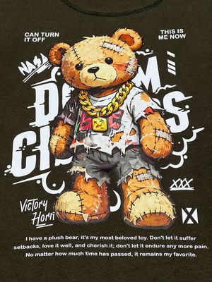 OVERSIZE - Osito cadena - verde | M L