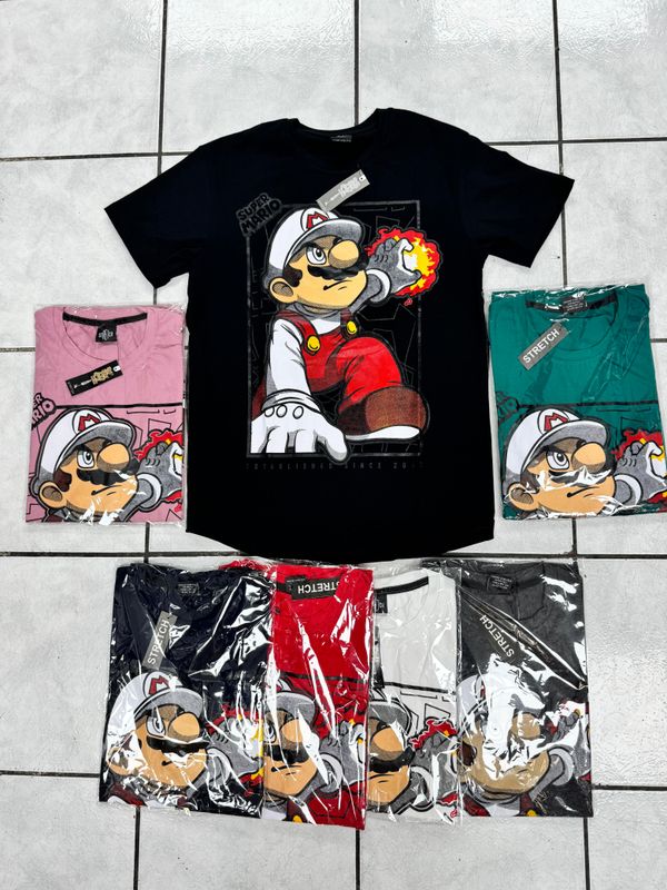 T-Shirt Super Mario - negra - Unitalla S|M