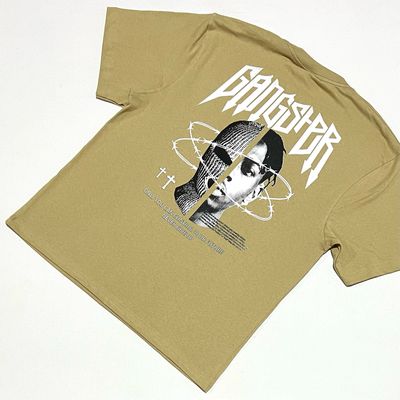 OVERSIZE - Gánster Never Give Up - crema | M L