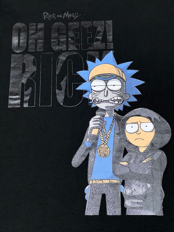 T-Shirt R&amp;M - negra - Unitalla S|M