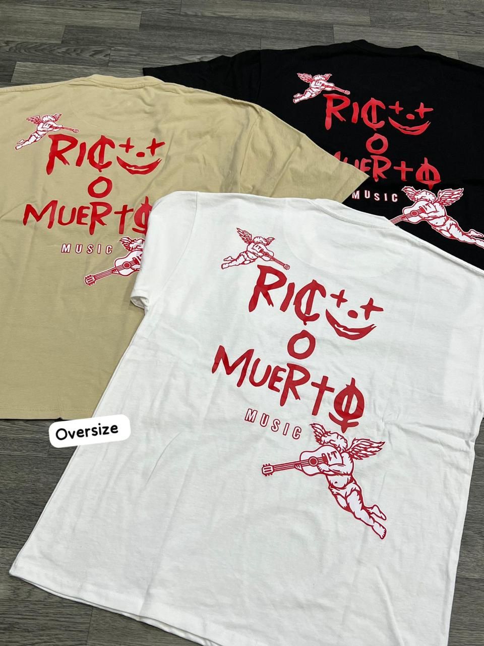 OVERSIZE - Rico o Muerto - Blanca | M L