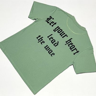 OVERSIZE - Heart - verde | M L