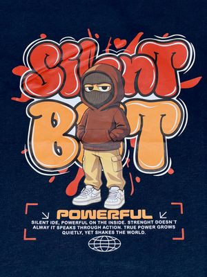 T-Shirt Powerful - azul - Unitalla S|M Slim Fit