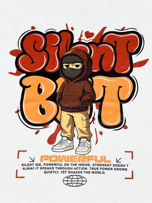 T-Shirt Powerful - blanca - Unitalla S|M Slim Fit