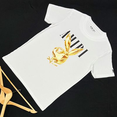 T-Shirt PlayboyAm - blanca - Unitalla S|M Slim Fit