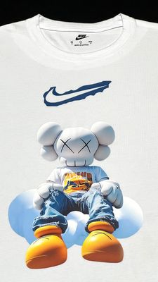 T-Shirt Kaws NK - blanca - Unitalla S|M Slim Fit