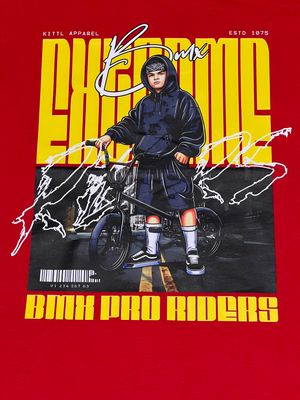 T-Shirt bmx riders - roja - Unitalla S|M Slim Fit