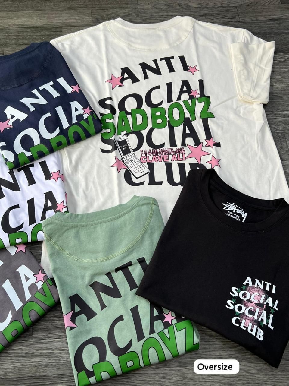 OVERSIZE - Anti Social Sad Boyz - blanca | M L