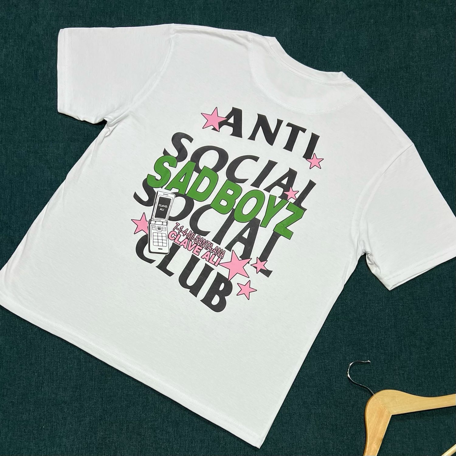 OVERSIZE - Anti Social Sad Boyz - blanca | Medium
