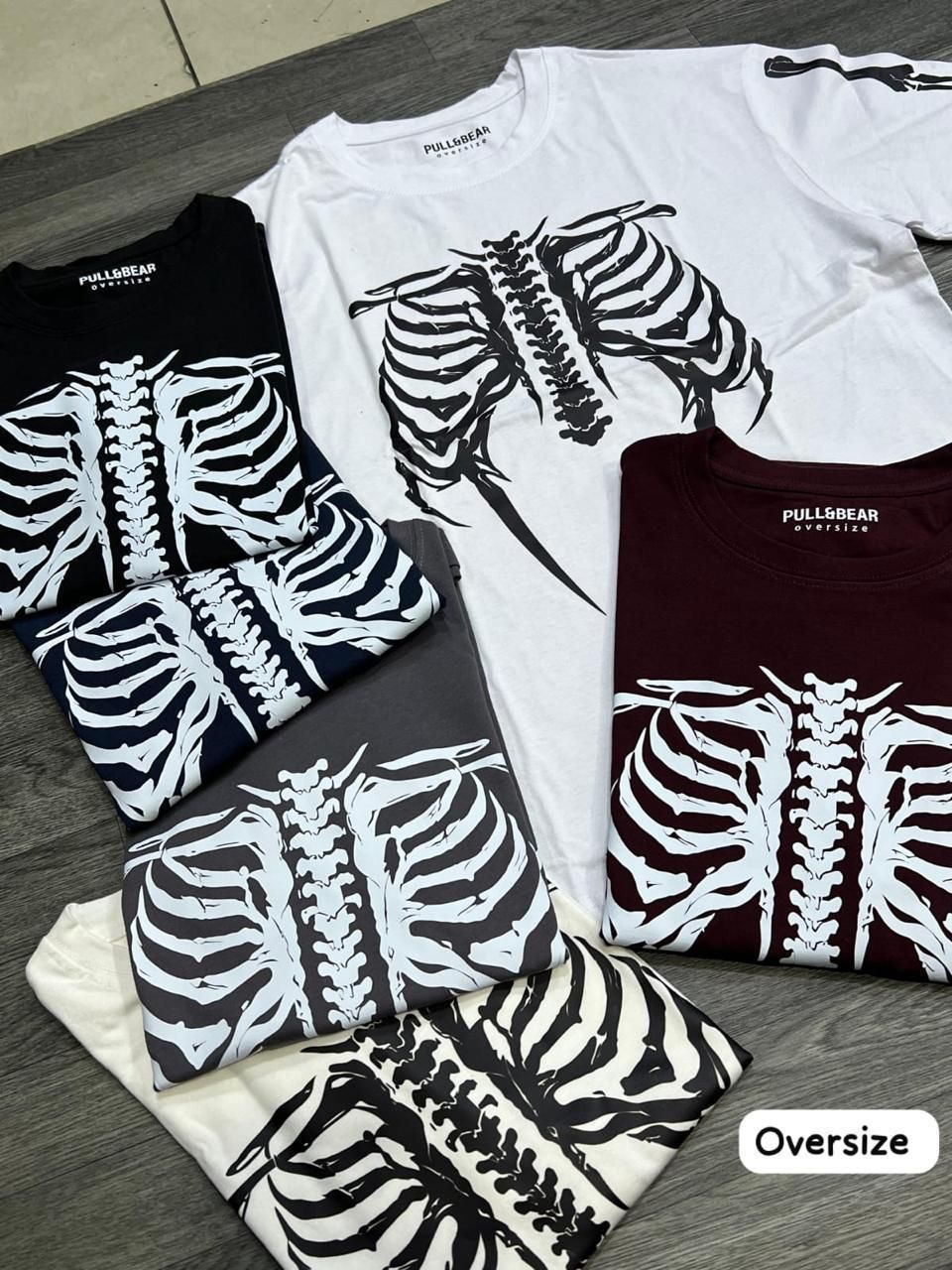 OVERSIZE - esqueleto P&amp;B - blanca | M L