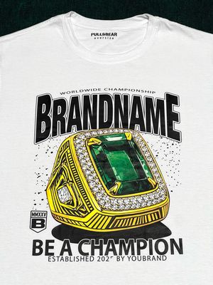 OVERSIZE - Be a Champion - blanca | *M L