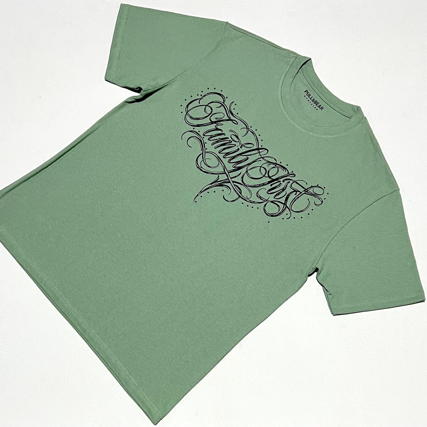 OVERSIZE perlada - family first - verde | M L