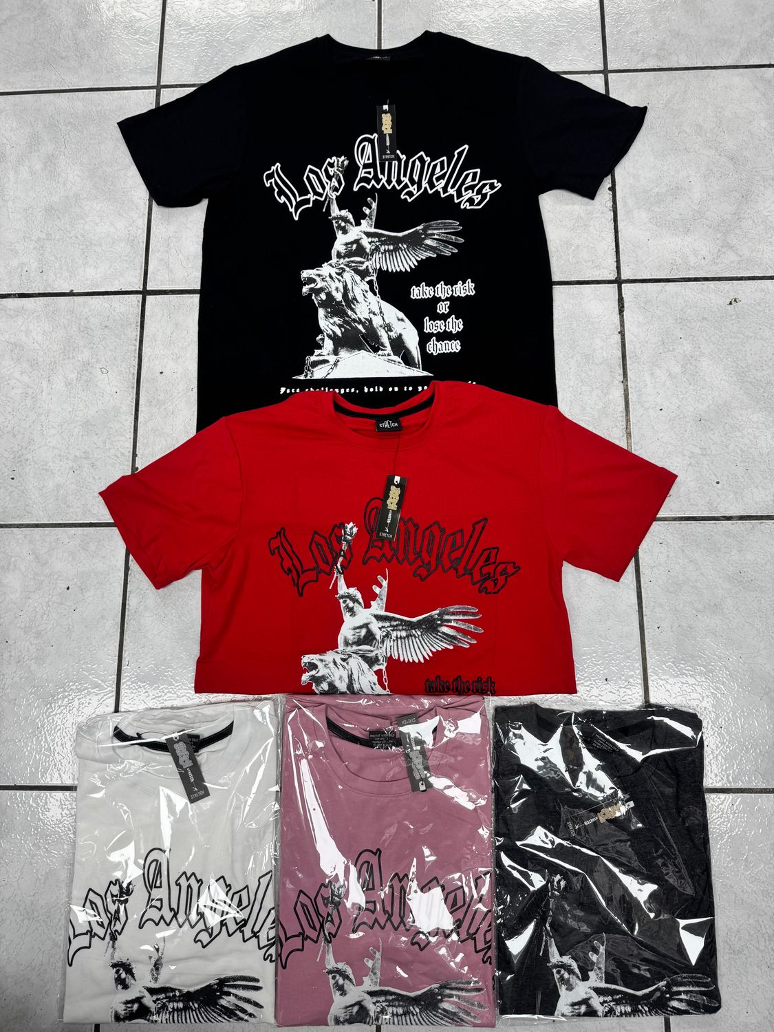 T-Shirt Los Ángeles - blanca - Unitalla S|M