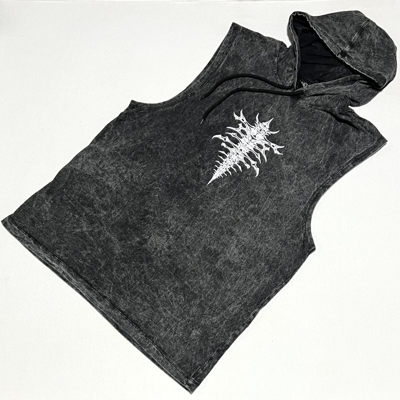 OVERSIZE Camiseta Nevada - Espinas - Acid Wash | M