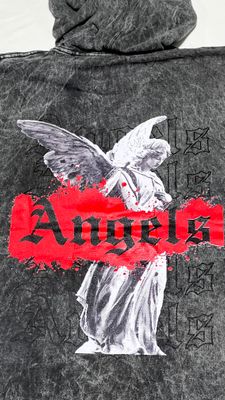 OVERSIZE Camiseta Nevada - Angels - Acid Wash | M