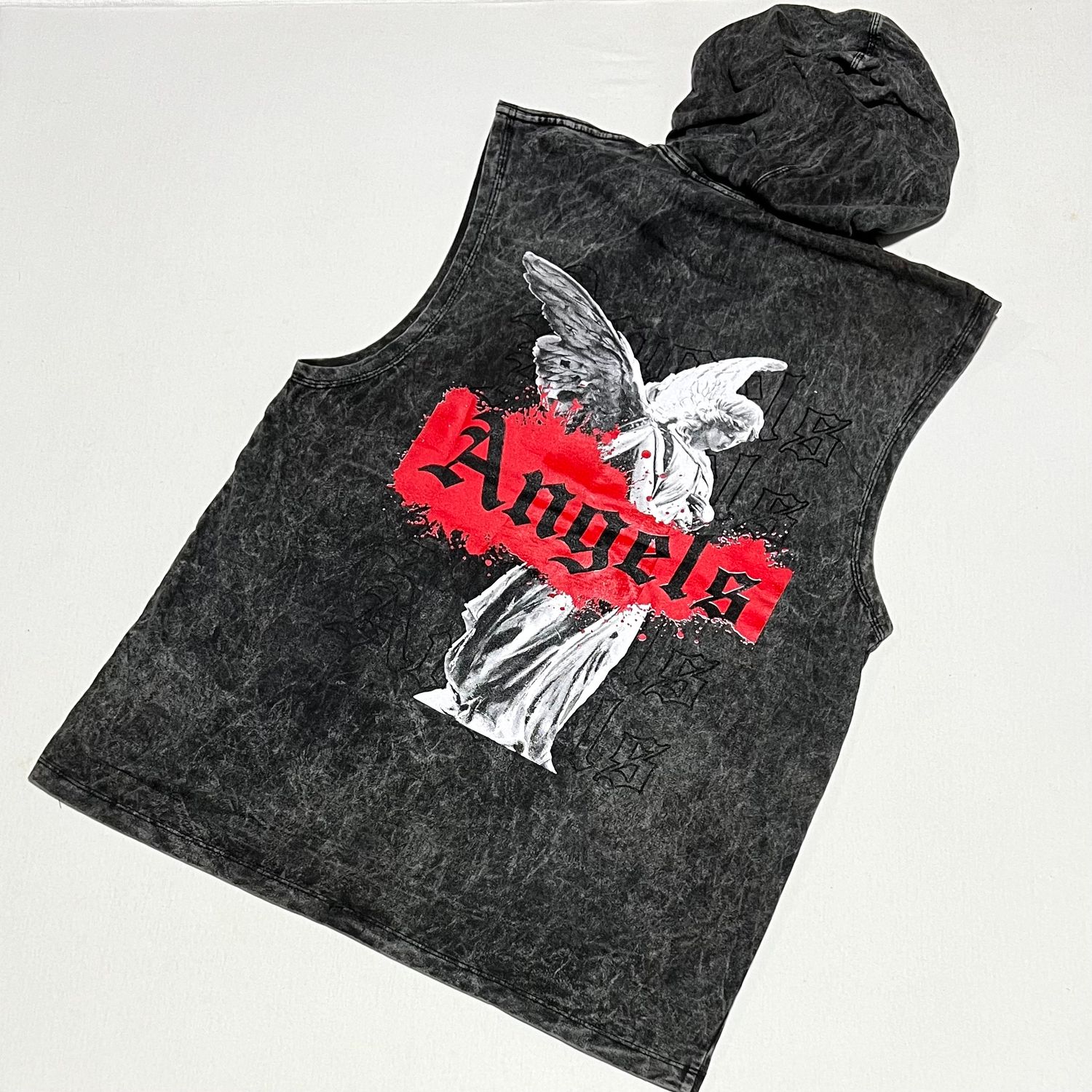 OVERSIZE Camiseta Nevada - Angels - Acid Wash | M