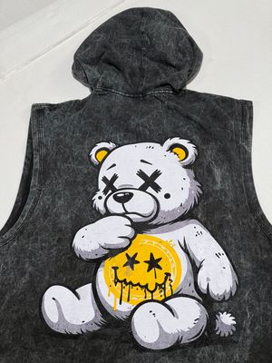 OVERSIZE Camiseta Nevada - Osito xx - Acid Wash | M