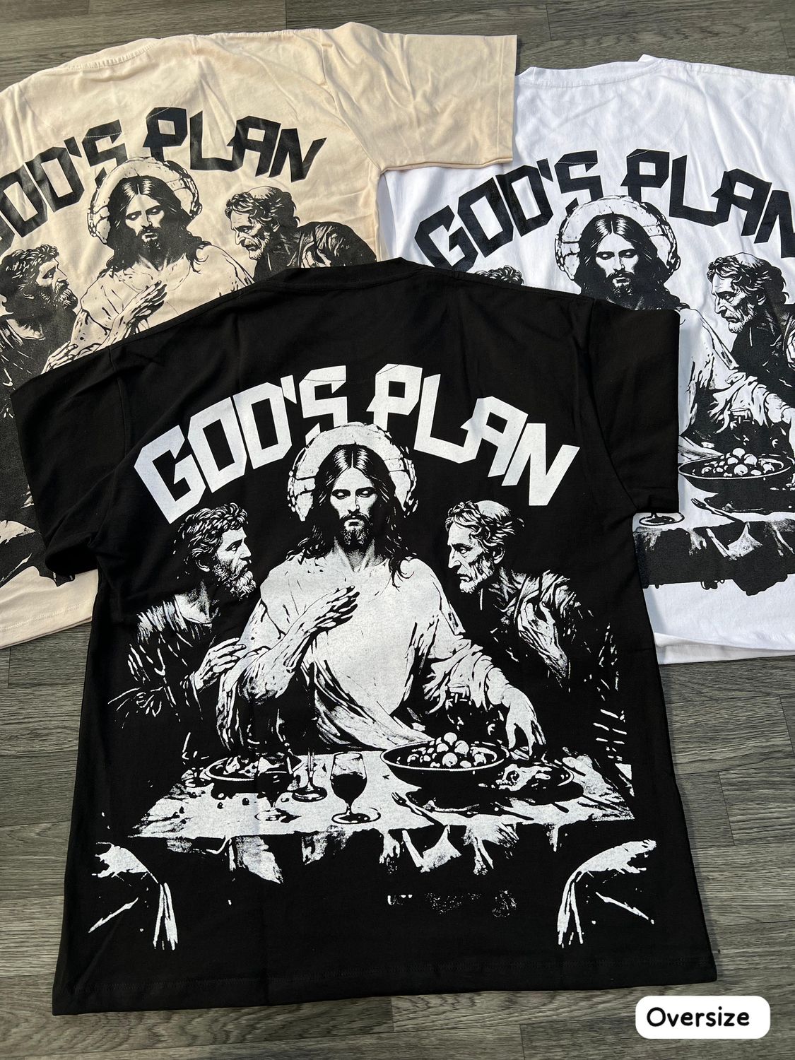 OVERSIZE - God's Plan - negra | M L