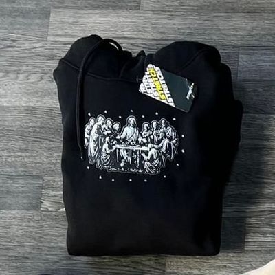 Hoodie God's Plan - Perlado - Medium Oversize