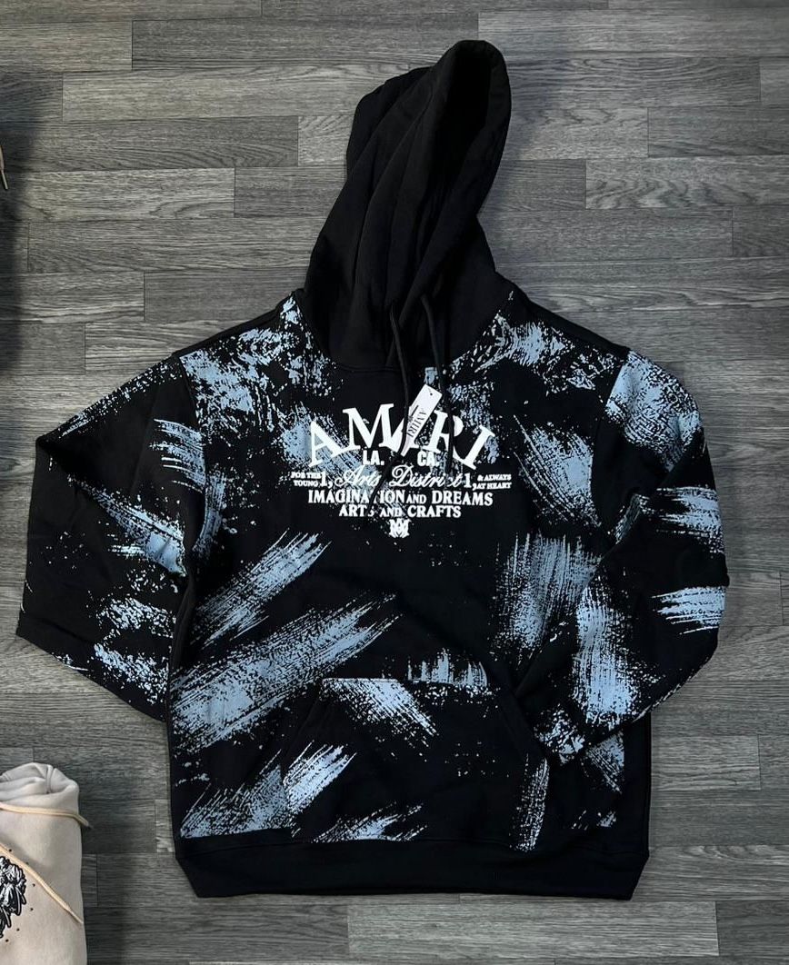 Hoodie amiri - diseño manchado - Medium Oversize