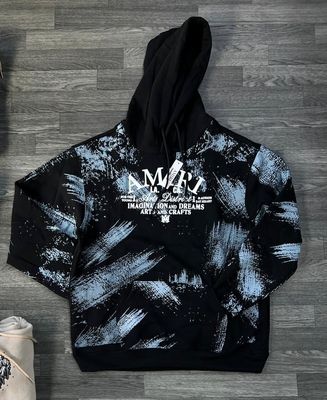 Hoodie amiri - diseño manchado - Medium Oversize