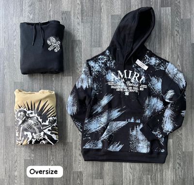 Hoodie amiri - diseño manchado - Medium Oversize