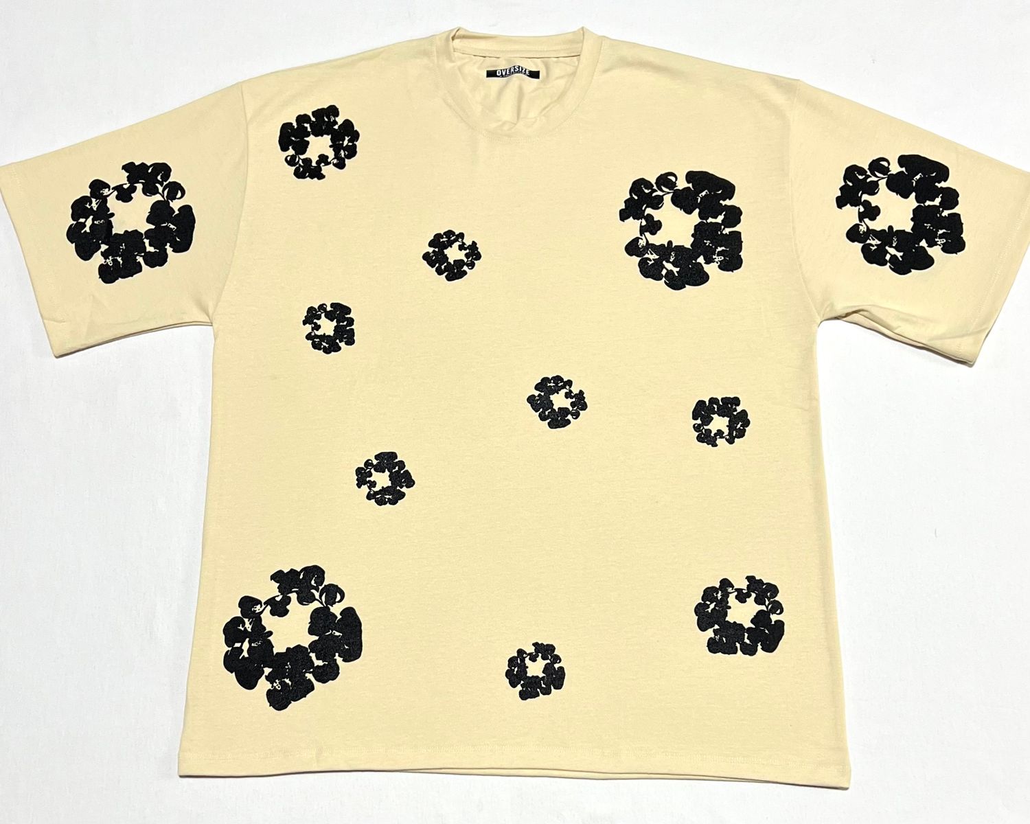 OVERSIZE - flores archive - vainilla | M *L