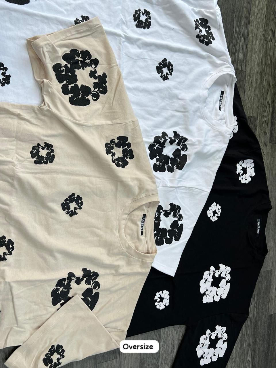 OVERSIZE - flores archive - beige | M L