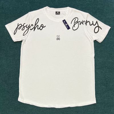 T-Shirt Psycho Bunny - blanca - Unitalla S|M