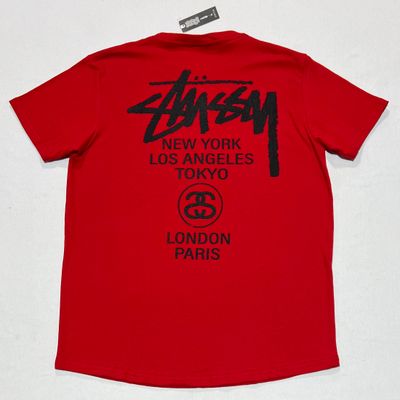 T-Shirt Stussy - roja - Unitalla S|M