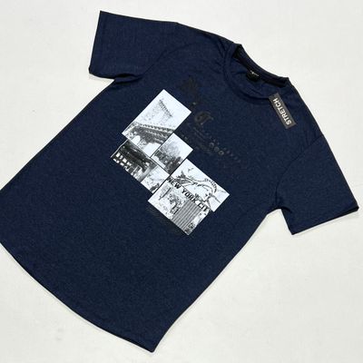 T-Shirt New York - azul - Unitalla S|M - Slim Fit