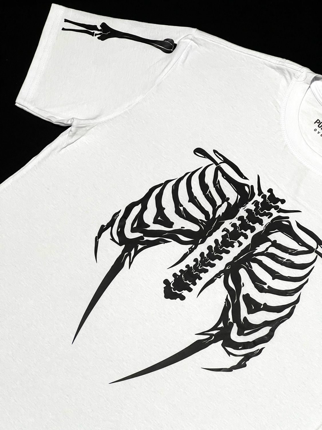 OVERSIZE - esqueleto P&amp;B - blanca | M L