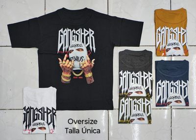OVERSIZE - Ganster Glorius Genius - negra | Medium
