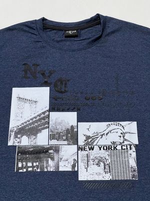 T-Shirt New York - azul - Unitalla S|M - Slim Fit