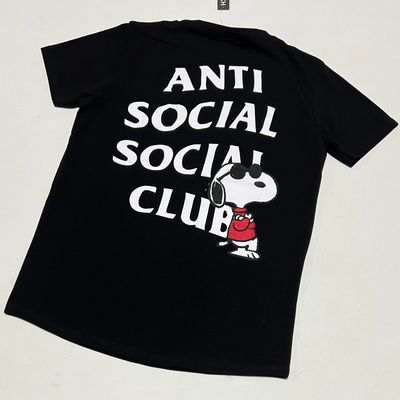 T-Shirt anti social Snoopy - negra - Unitalla S|M