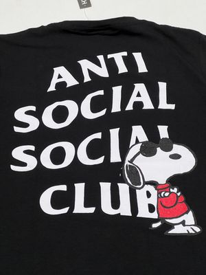 T-Shirt anti social Snoopy - negra - Unitalla S|M