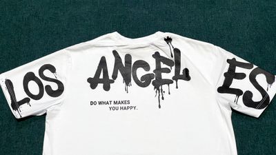 T-Shirt Los Ángeles - blanca - Unitalla S|M - Slim Fit