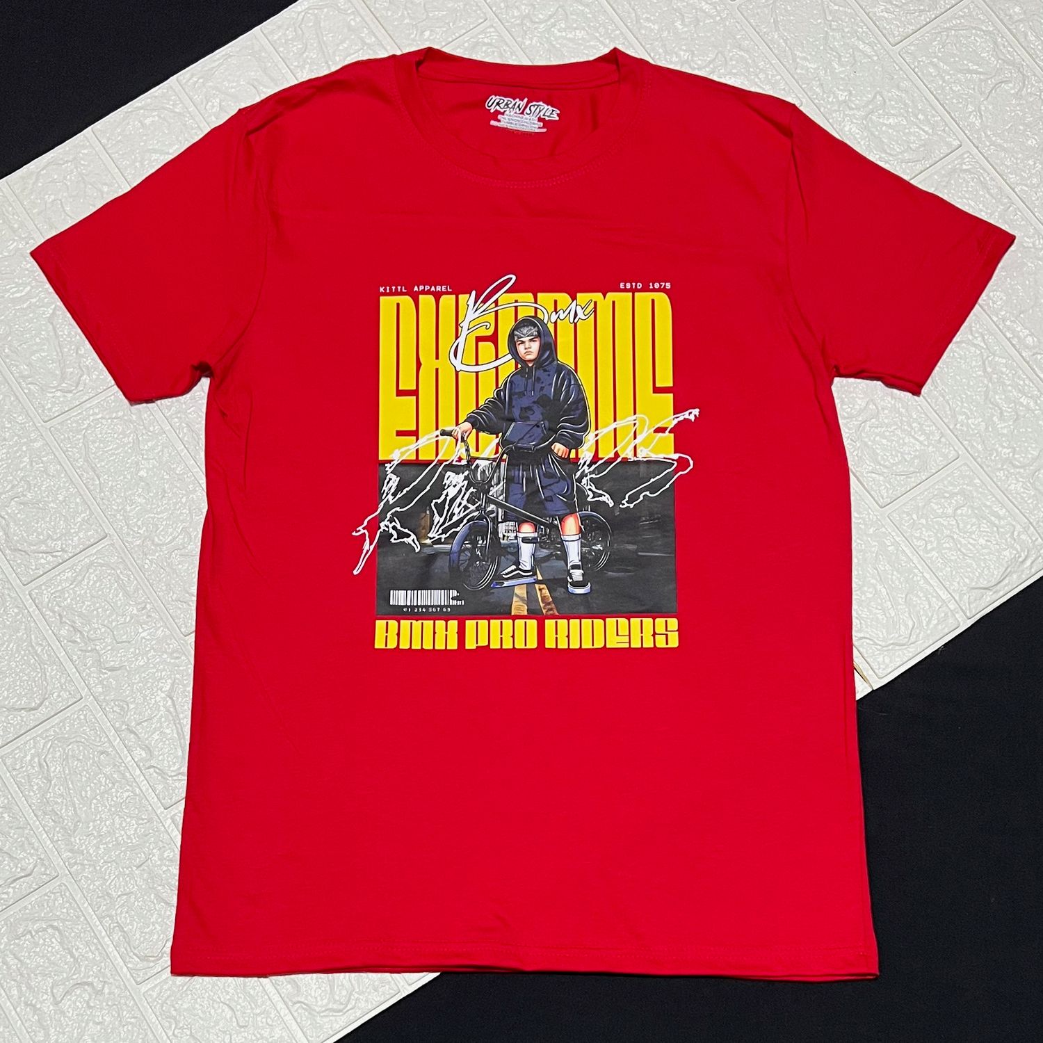 T-Shirt bmx riders - roja - Unitalla S|M Slim Fit
