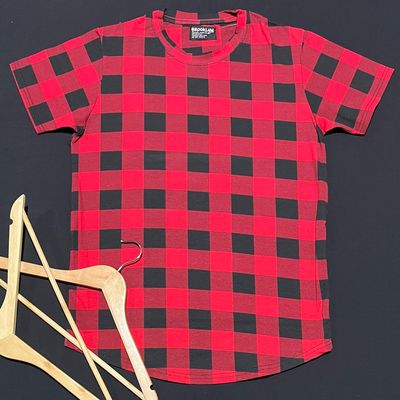 T-Shirt Brooklyn - Urbana cuadriculada roja - Unitalla S|M