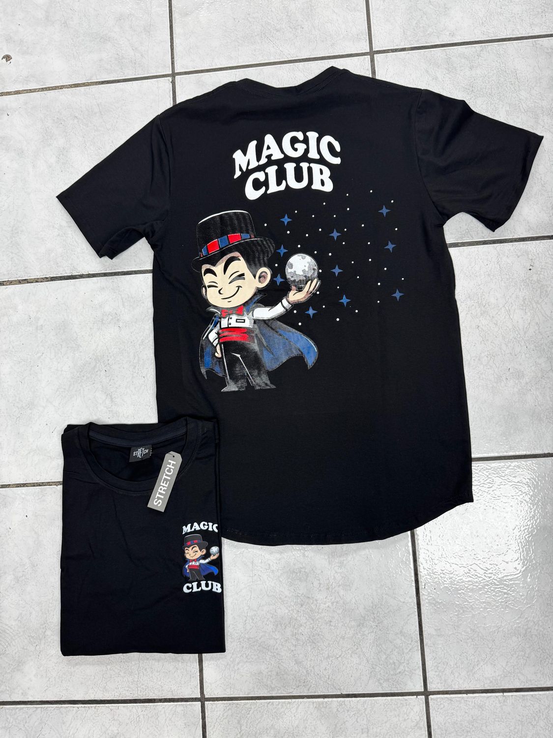 T-Shirt Magic Club - negra - Unitalla S|M - Slim Fit