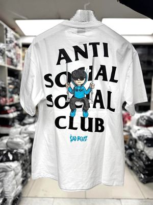 OVERSIZE St - Anti Social Social Club Sad Boyz - blanca | M L