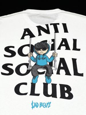 OVERSIZE St - Anti Social Social Club Sad Boyz - blanca | M L