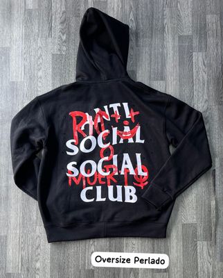Hoodie Rico o Muerto - Perlado - Medium Oversize