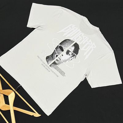 OVERSIZE - Gánster Never Give Up - blanca | Medium
