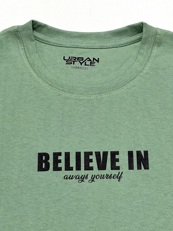OVERSIZE - Believe - verde | Medium