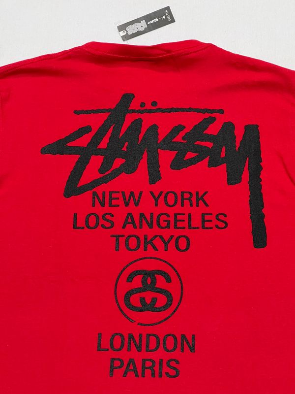 T-Shirt Stussy - roja - Unitalla S|M