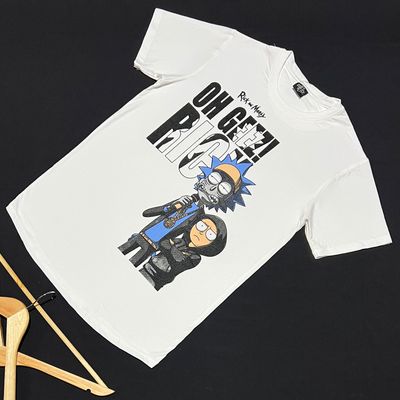T-Shirt R&M - blanca - Unitalla S|M