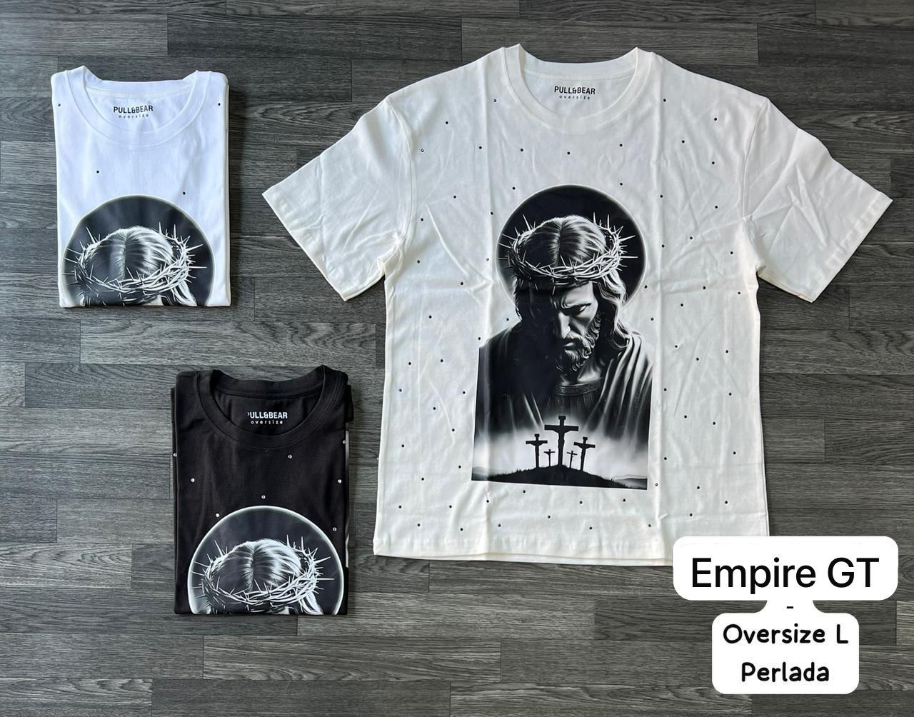 OVERSIZE perlada - Jesús - calvario | Large